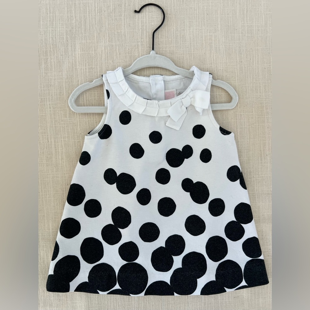 Janie and Jack black and white Baby dress